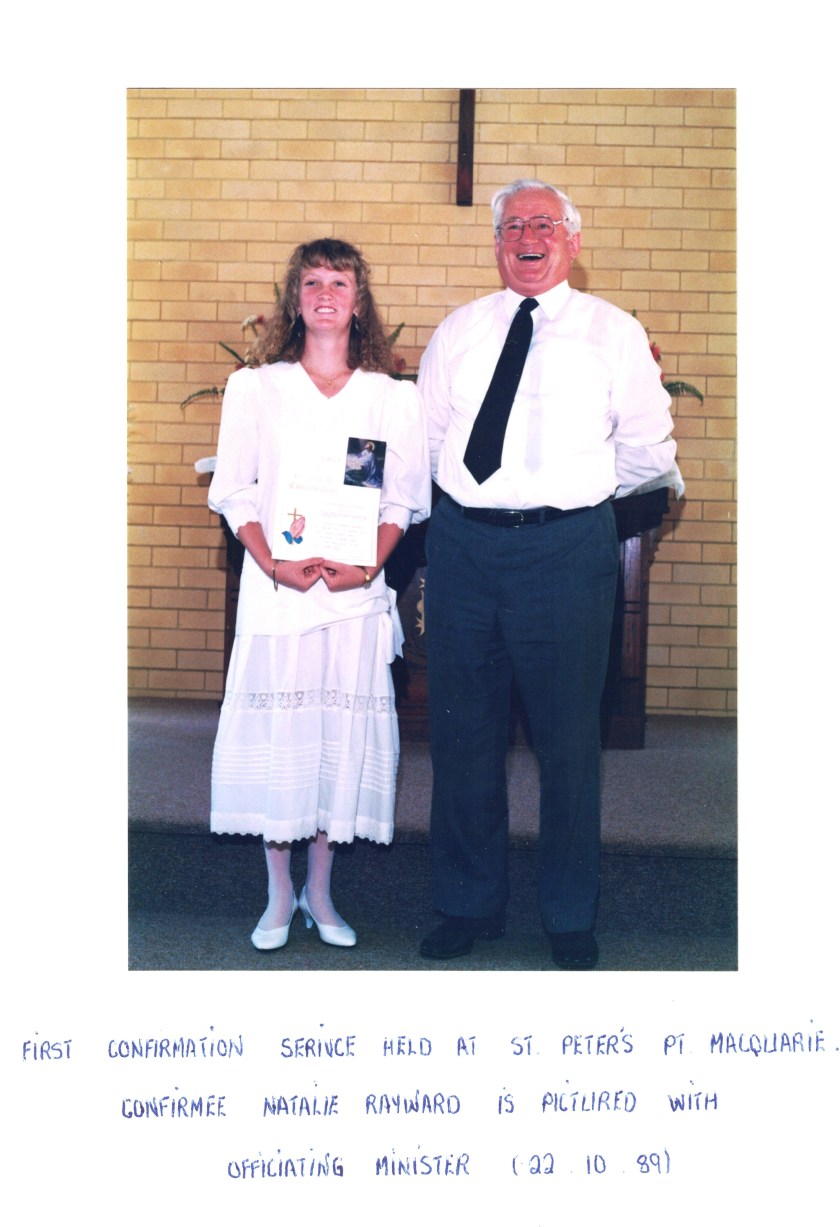 1989 St Peters first confirmation serv K Scholz-Natalie Rayward 22-10-1989