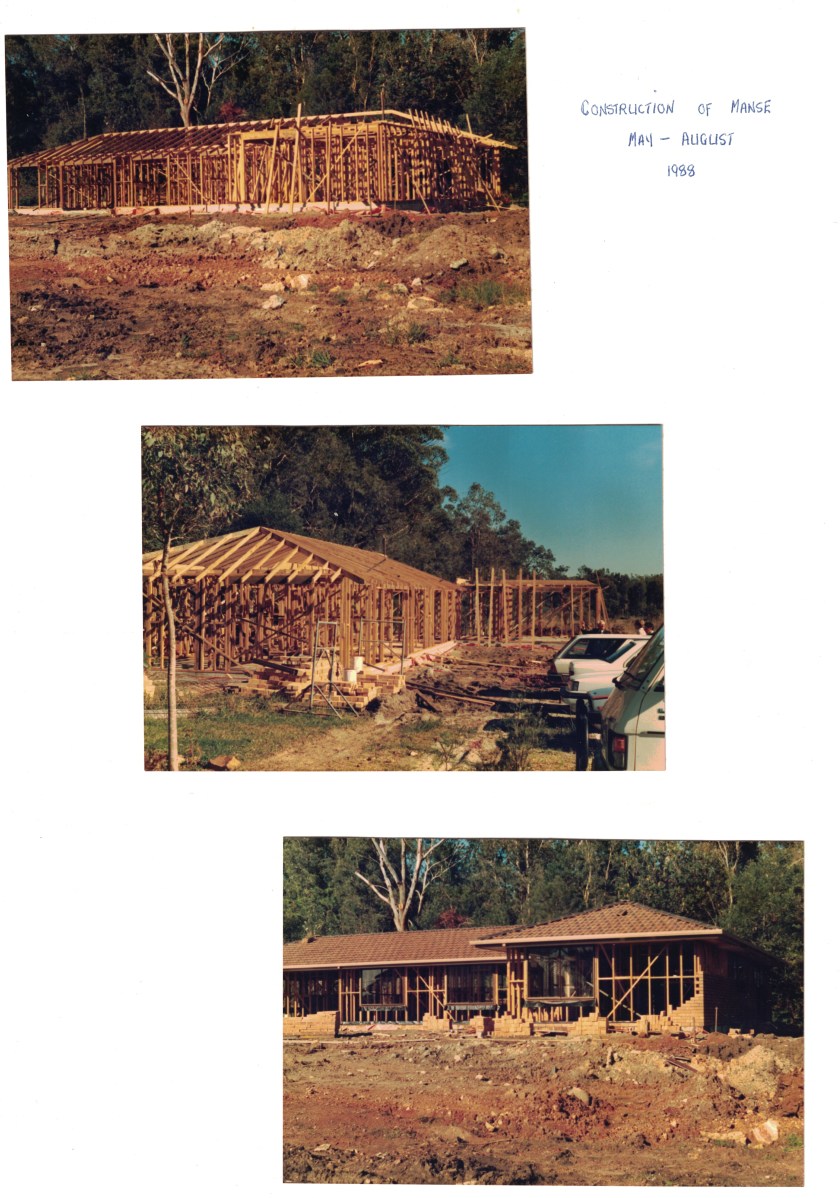 1988 Manse construction May-Aug 1988