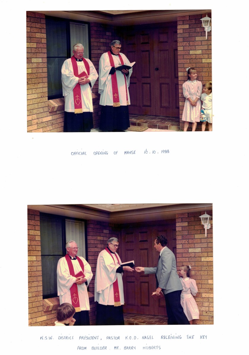 1988 Manse opening and dedication Prs Nagel &amp; Scholz 1610-1988 36