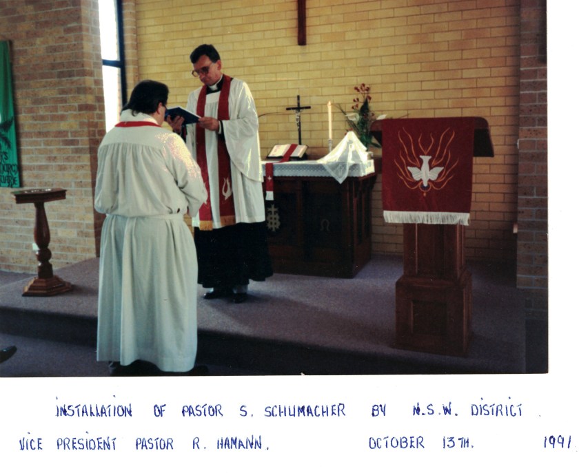 1991 Pr Steve Schuhmacher Installation 13-10-1991